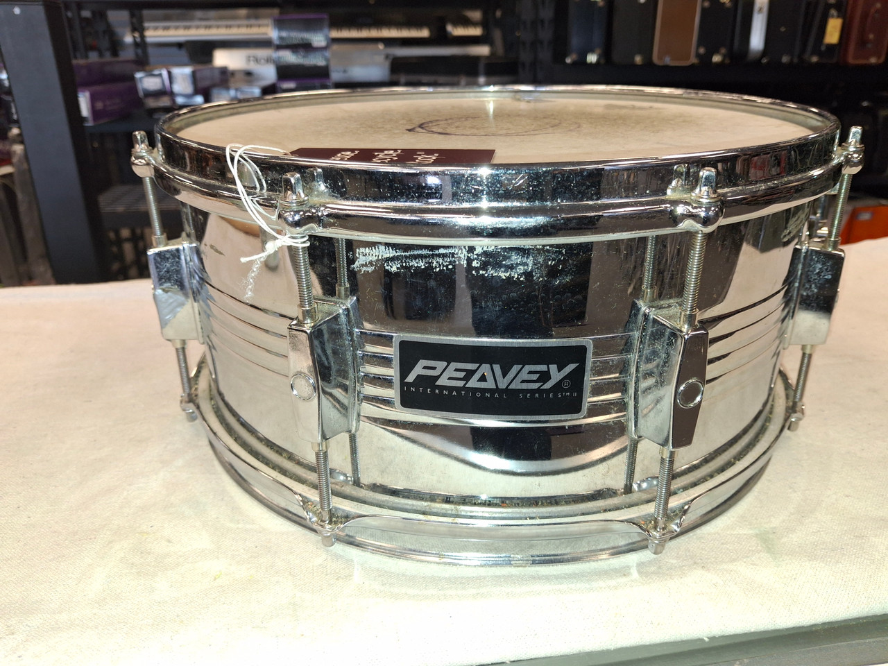 Used Peavey INTERNATIONAL SERIES II SNARE Metal Snare Drum 14