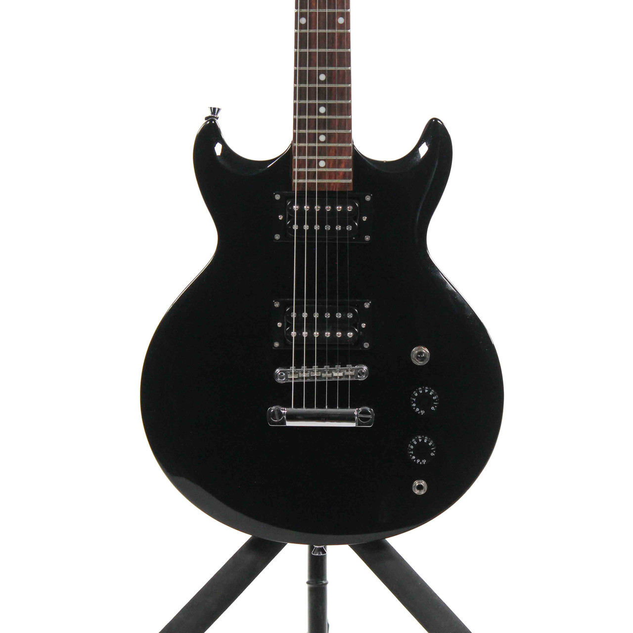 Used Ibanez GIO GAX30 Double Cut Electric Guitar Black 6-String