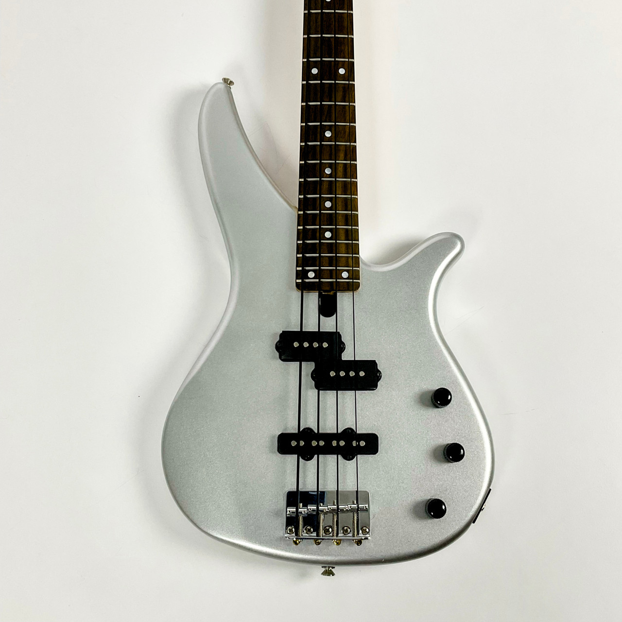 Used Yamaha RBX-170 Bass Guitar Silver/Gray 4-String