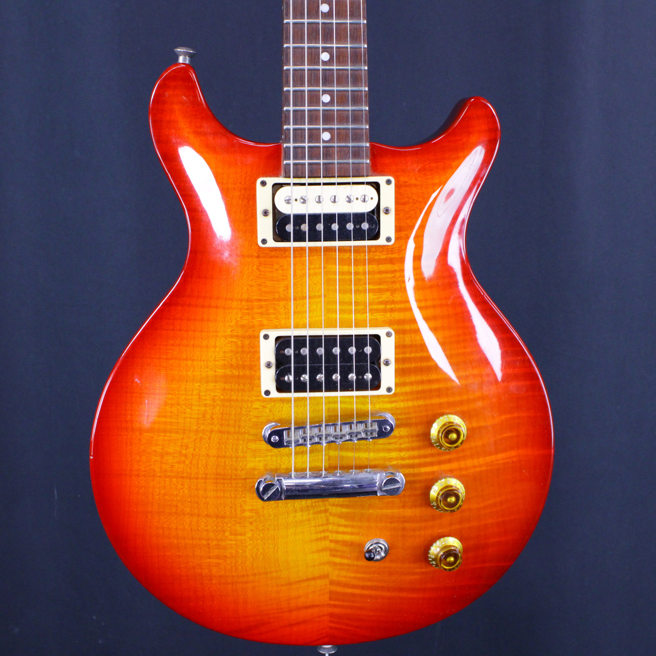 Used Hamer STUDIO SUNBURST USA 1990S Double Cut Electric Guitar