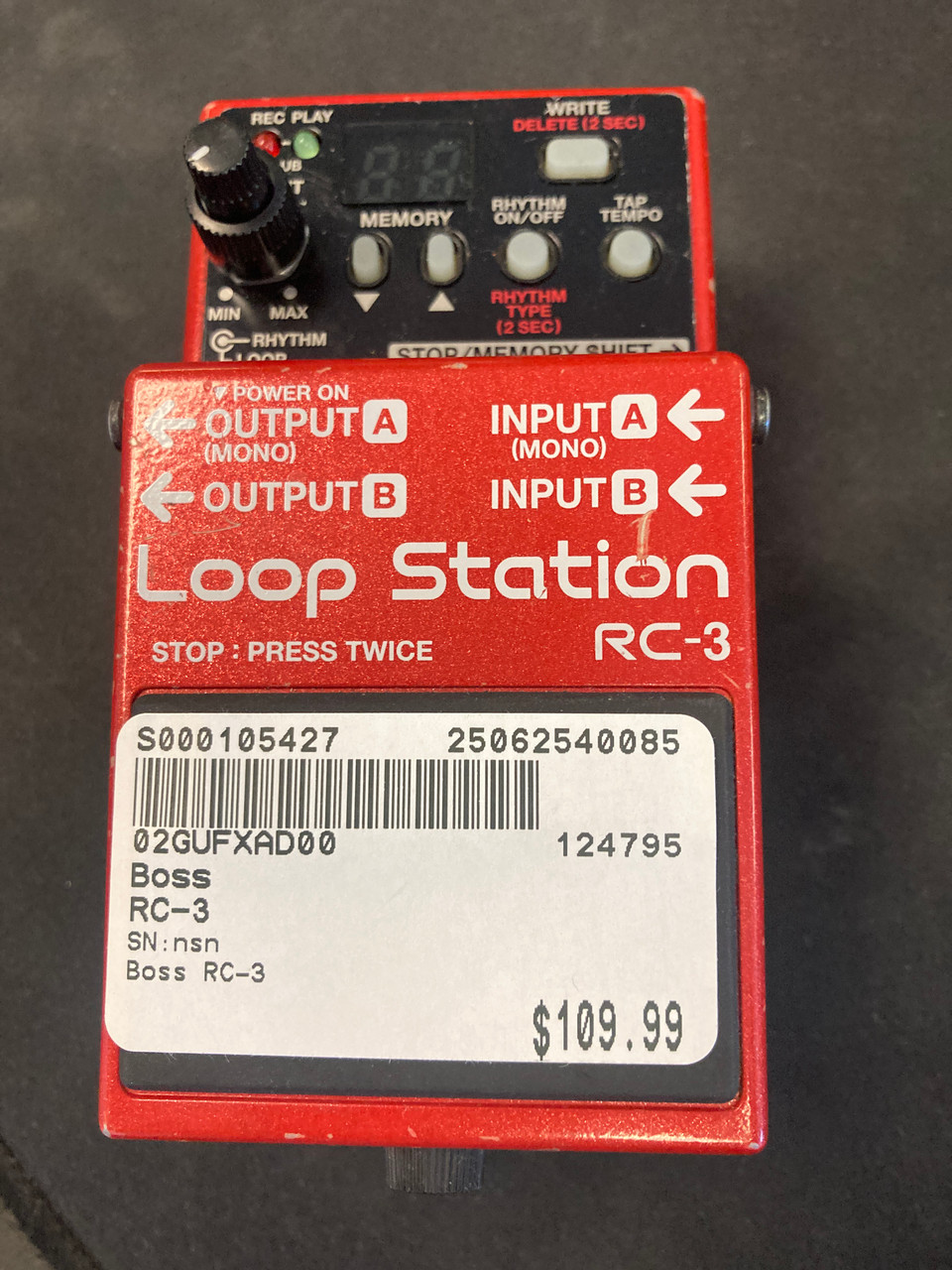 ギター BOSS RC-3 Boss RC-3 Loop Station Looper Guitar Effect Pedal w/ Box