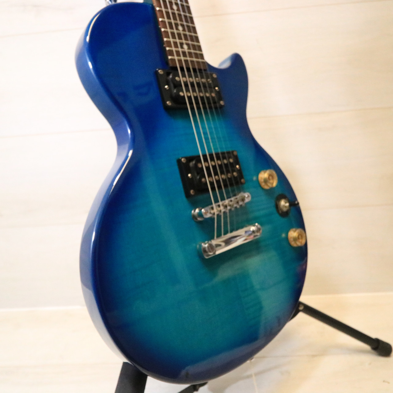 ギター GibsonLesPaulClassiPremiumPlus TransBlue Gibson Custom Shop Les Paul Custom Figured Made 2 Measure
