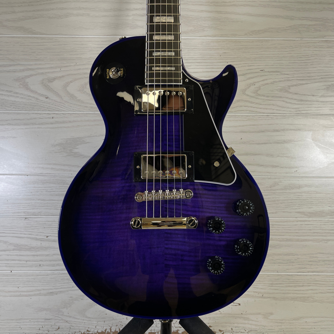 Used Epiphone LES PAUL CUSTOM WIDOW LP Type Electric Guitar Purple