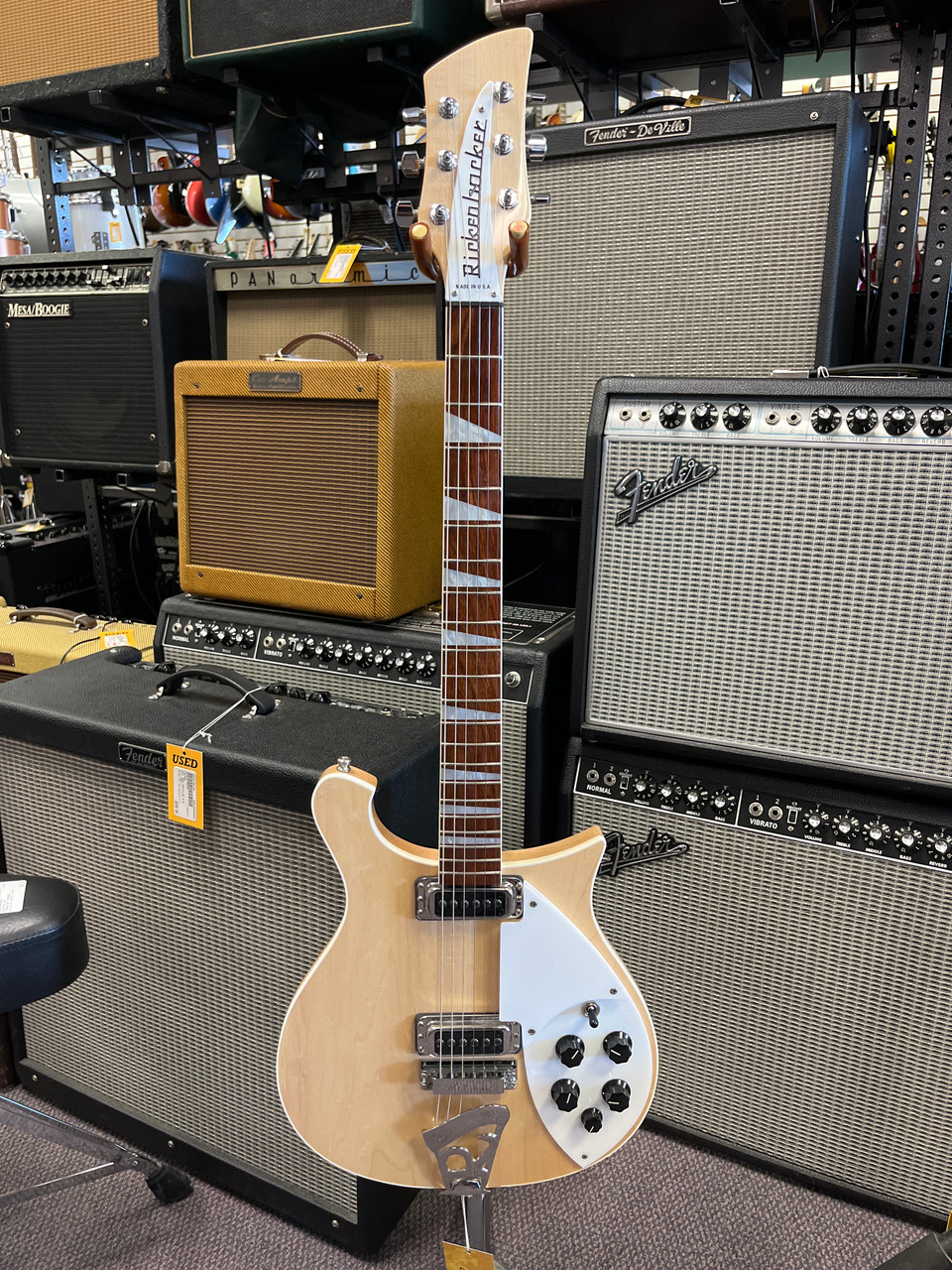 Used Rickenbacker 620 MAPLEGLO Electric Guitar Natural 6-String