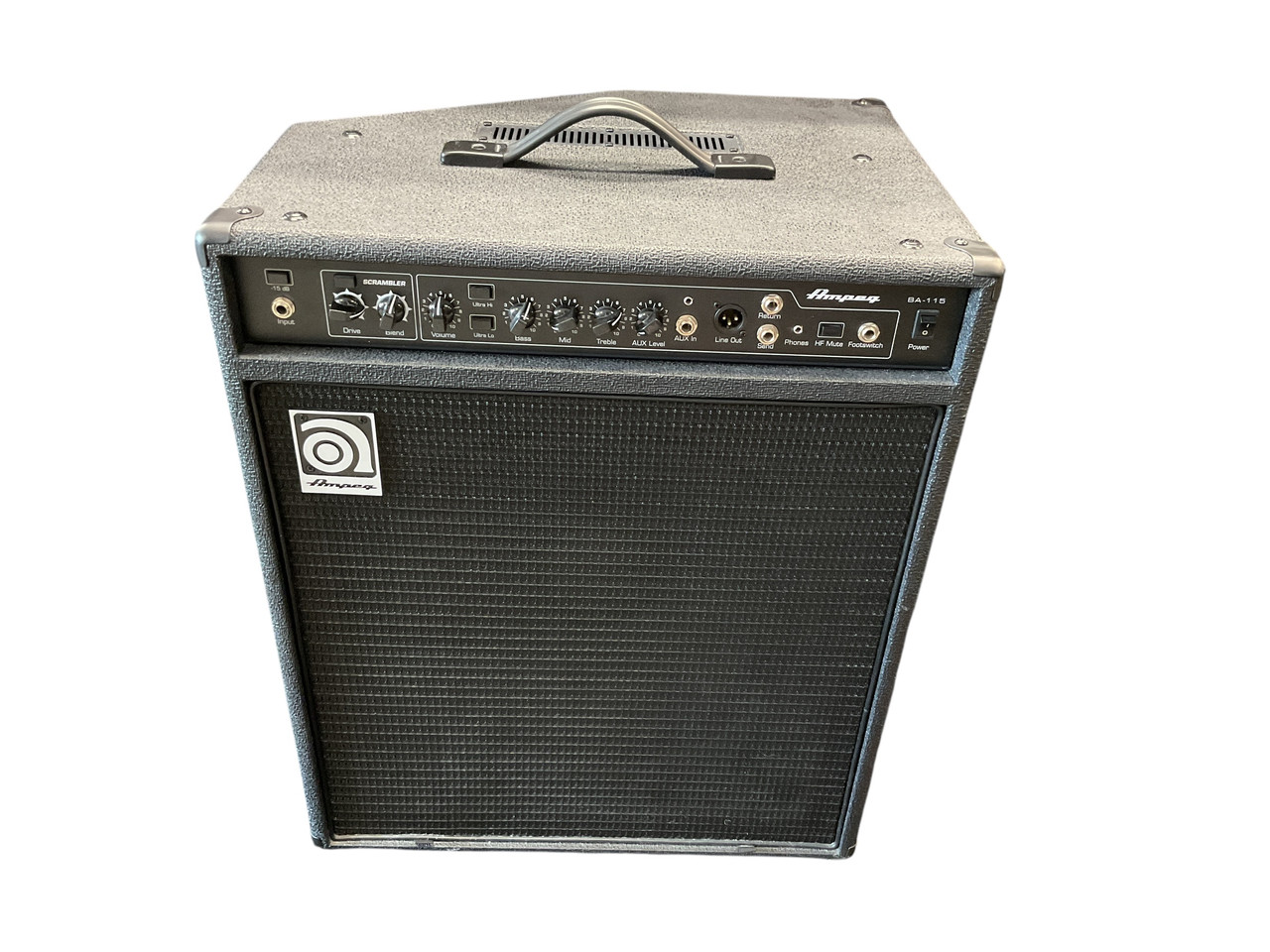 Used Ampeg BA-115 1 x 15 Bass Combo Amplifier 1 x 15