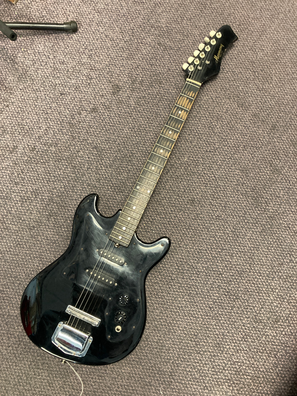 Used Harmony H-804 Electric Guitar Black 6-String