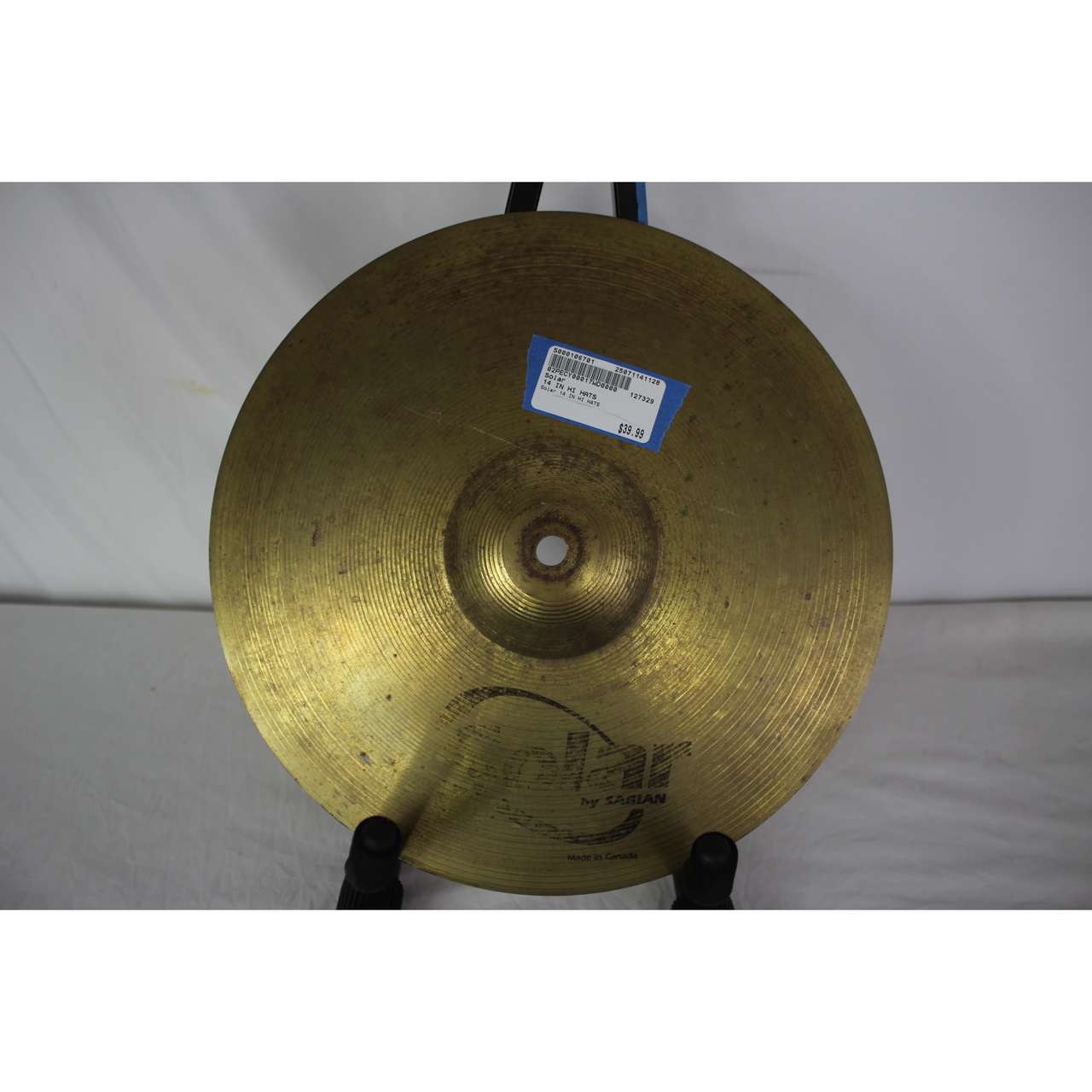 Used Solar 14 IN HI HATS Hi Hat Cymbals 14