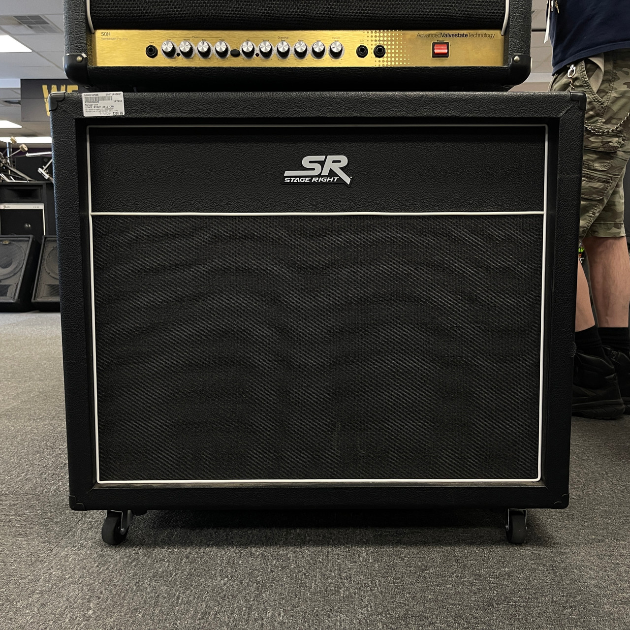 Used Monoprice STAGE RIGHT 2X12 CAB 2 x 12 Guitar Speaker Cabinet