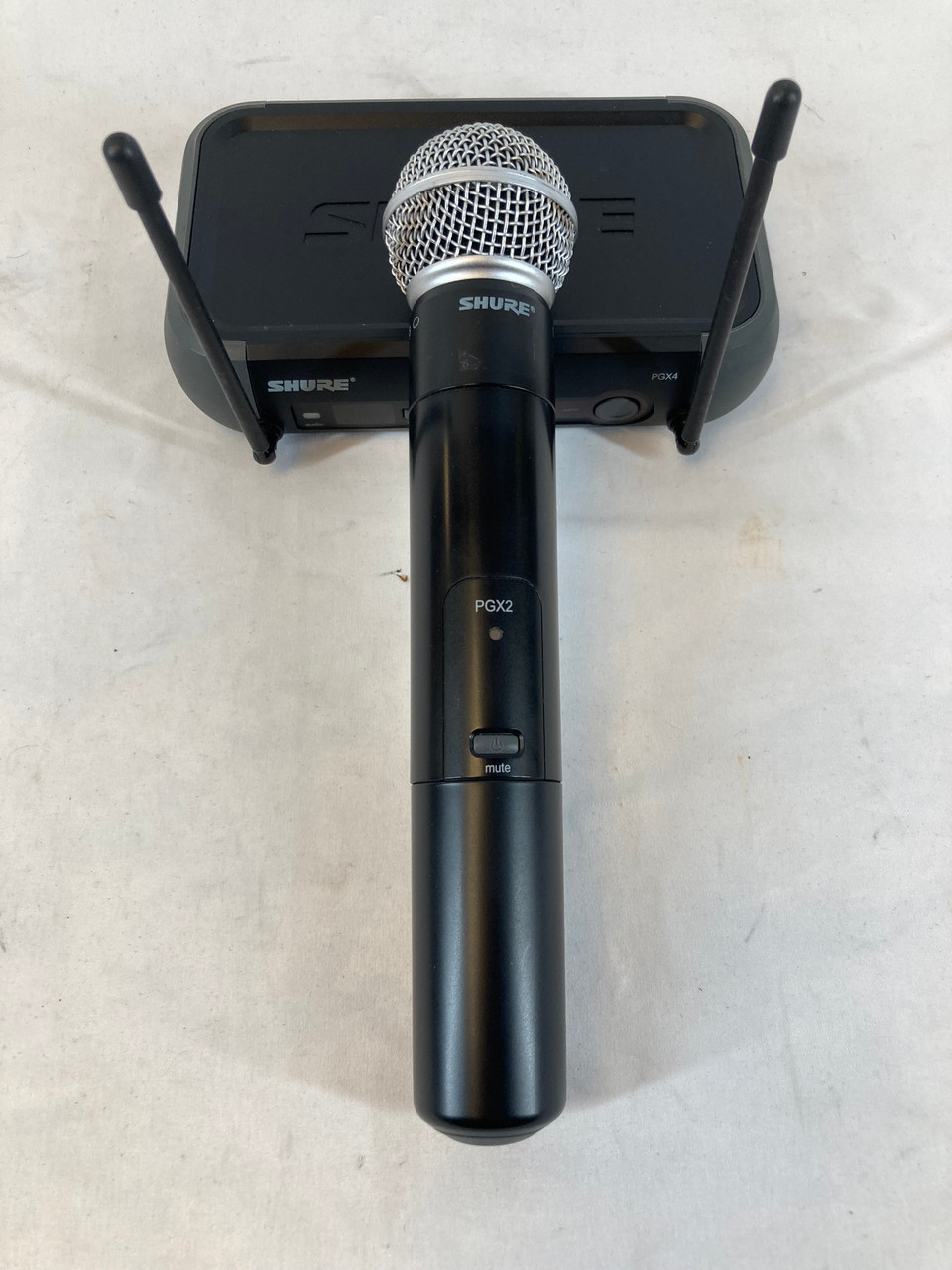 SHURE ワイヤレスマイクセット PGX2/SM58 + PGX4 ケース付き シュアー