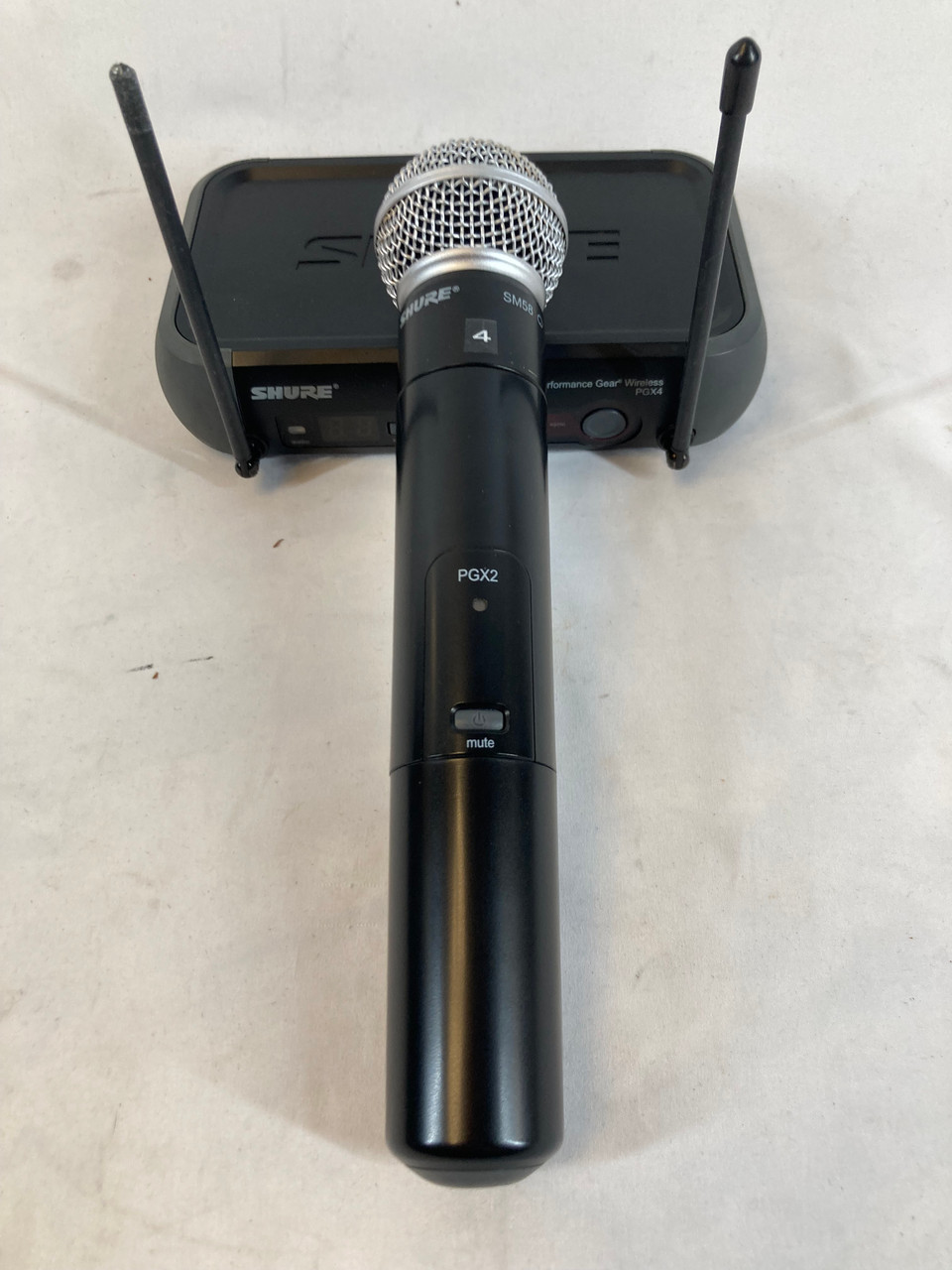 Used Shure PGX4 PGX2 SM58 Wireless Microphone
