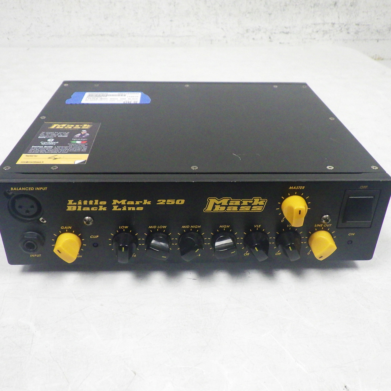 Used Markbass LITTLE MARK BASS 250 BLACK LINE Rackmount Bass