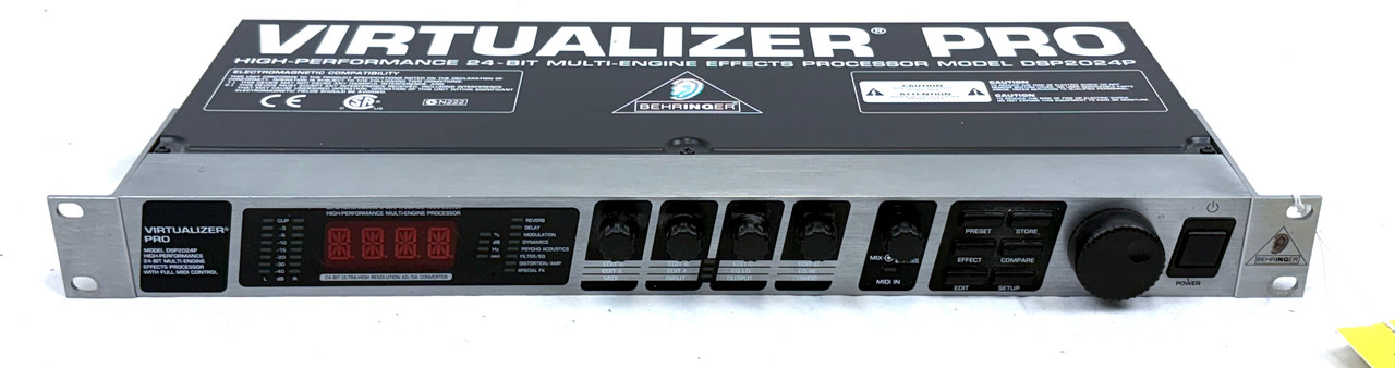 マルチエフェクトプロセッサーBEHRINGER エフェクターDSP2024P Behringer DSP2024P Virtualizer Pro - Multi-Engine 24-Bit