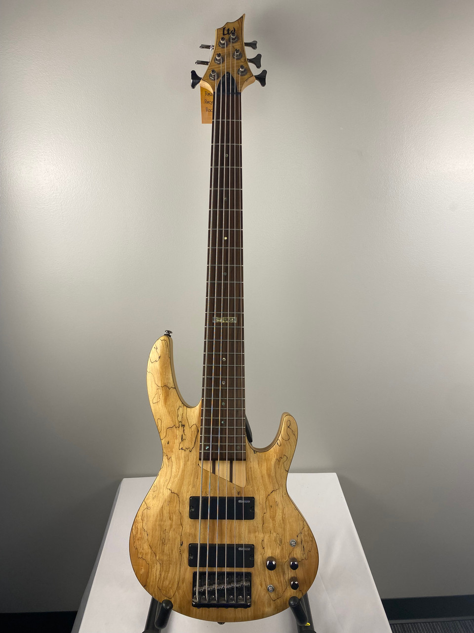 Used LTD ESP LTD B-206 SM Modern Metal Bass Guitar Natural 6-String