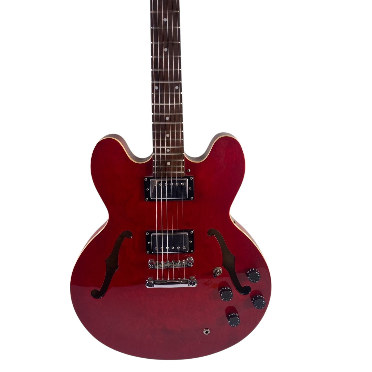 Used Epiphone DOT CHERRY Semi-Hollow Electric Guitar Red 6-String