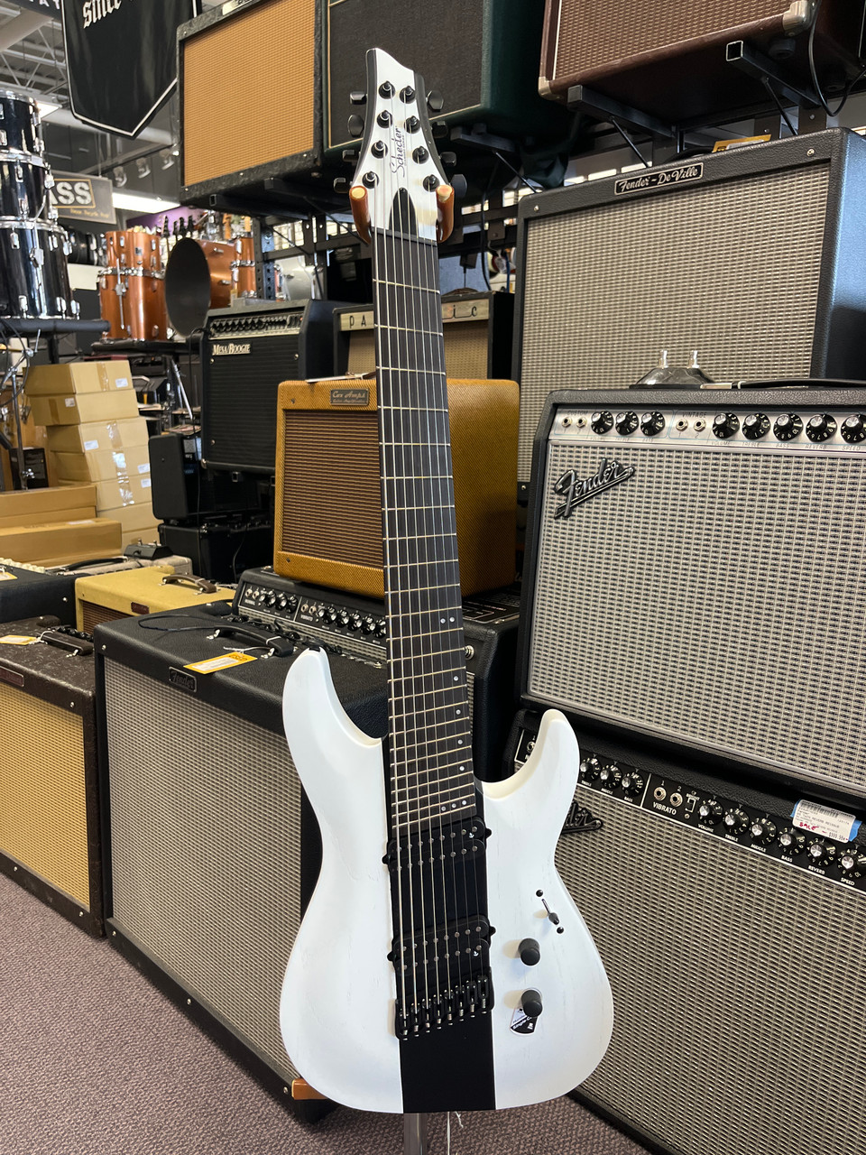 Used Schecter DIAMOND SERIES C-1 ROB SCALLON 8 STRING Modern Metal