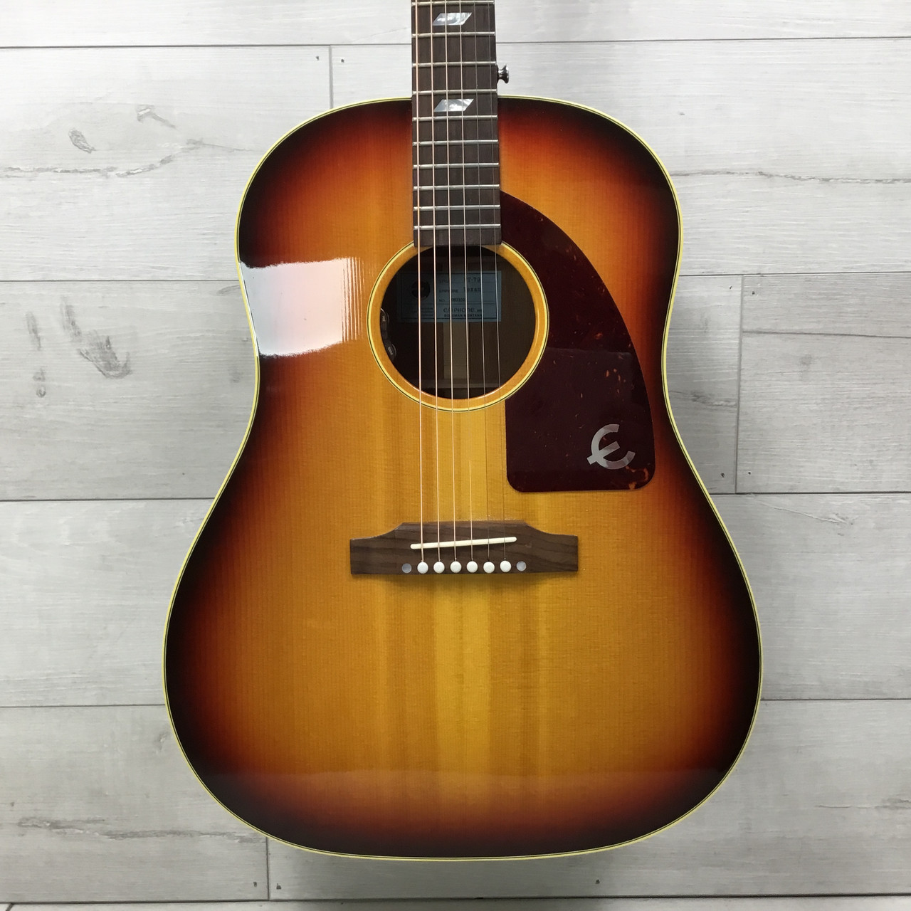 希少 美品 2020年製 Epiphone FT-79 Masterbilt Texan Faded Cherry