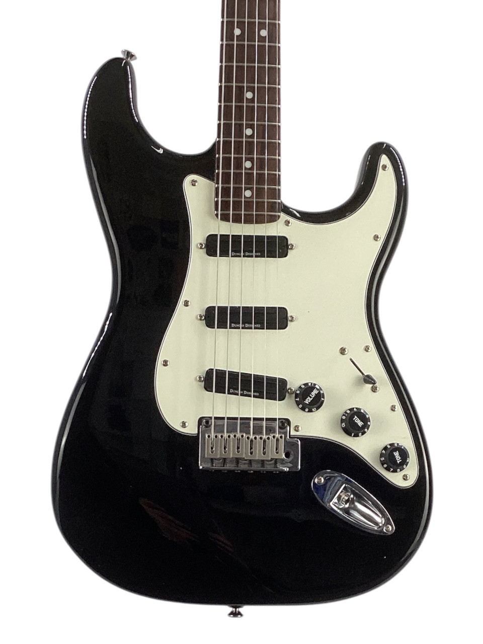 Used Squier STRAT DELUXE HOT RAILS -AS IS WEAR S Type Electric