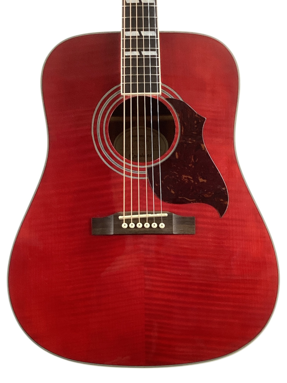 Used Epiphone HUMMINGBIRD ARTIST 2014 Laminate Top Acoustic Guitar Red