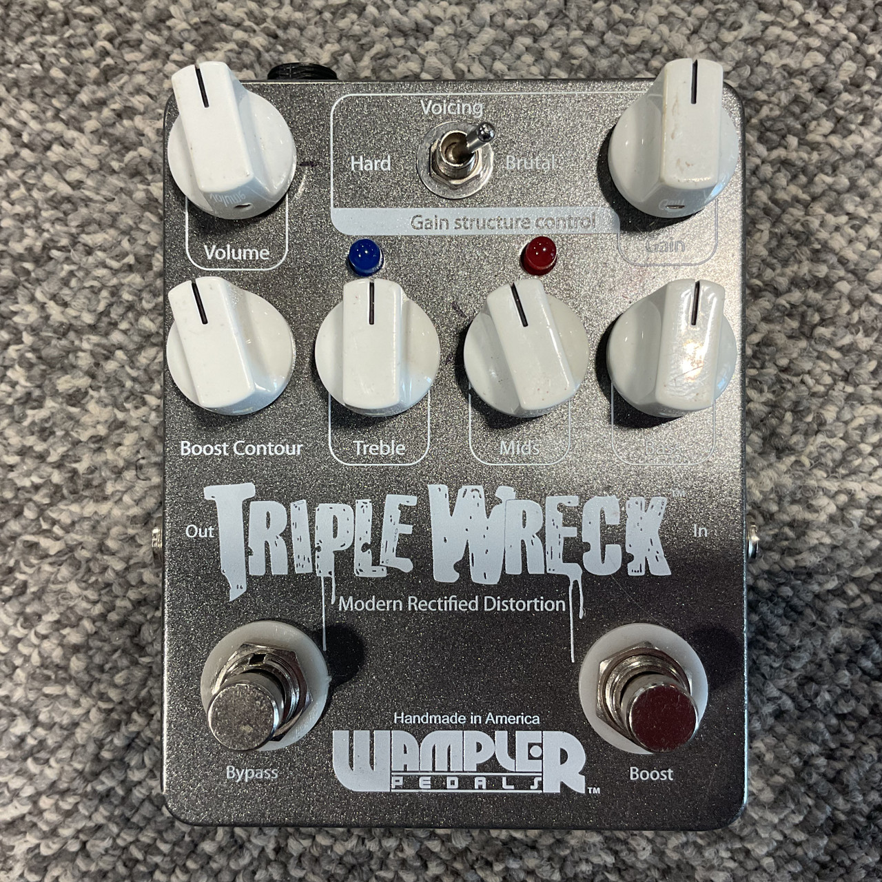 Used WAMPLER TRIPLE WRECK DISTORTION Guitar Pedal