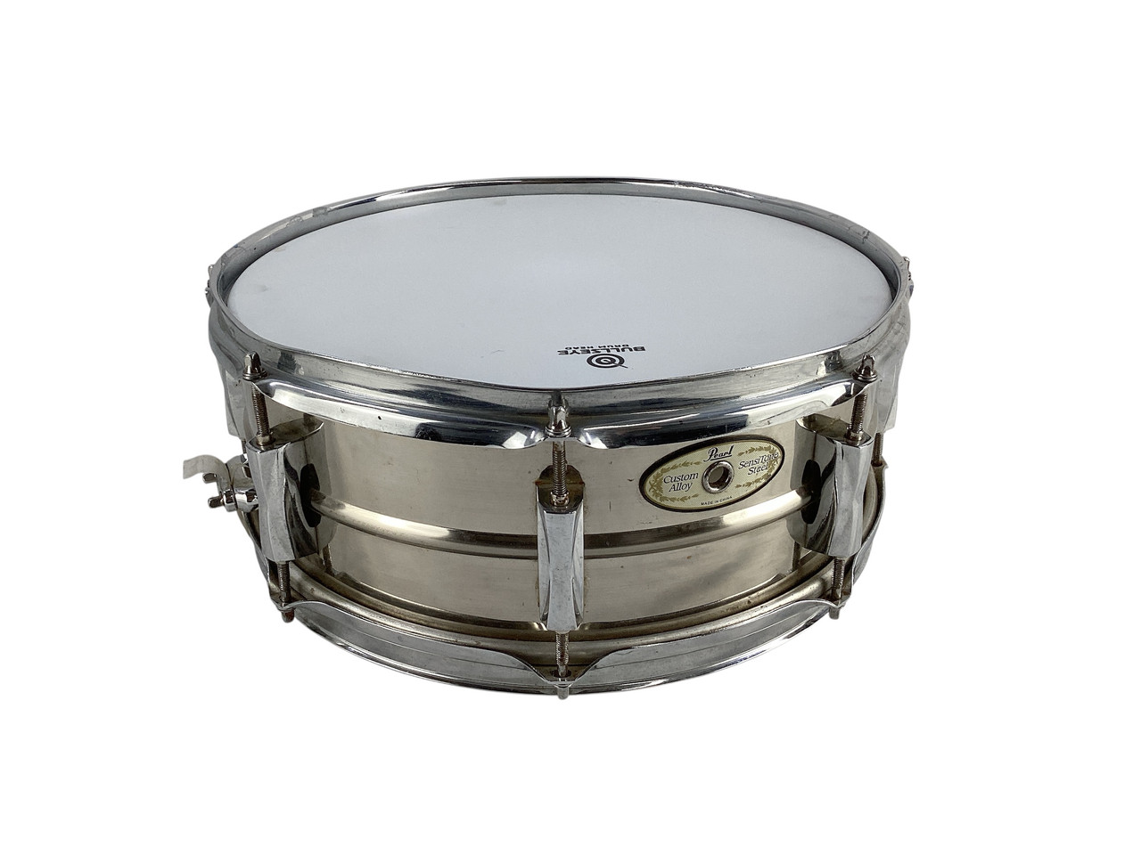 PEARL Custom Alloy Sensitone14x5.5スネアドラム Pearl SensiTone Custom Alloy Brass Shell Snare Drum 14