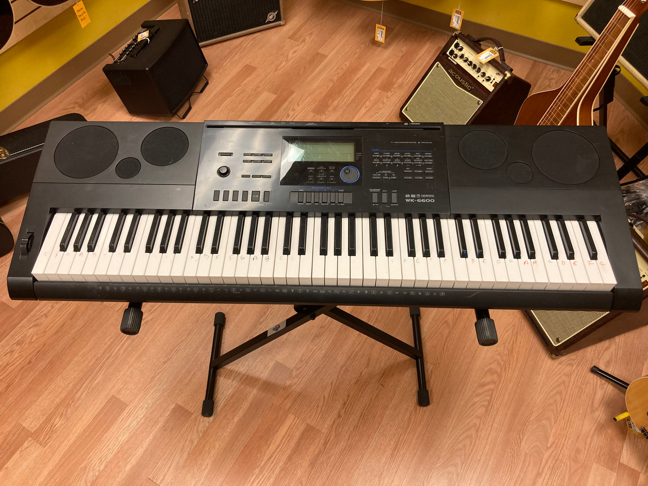 Casio Wk6500 Casio Keyboard 76 Keys Used Casio WK-6600 76-Key