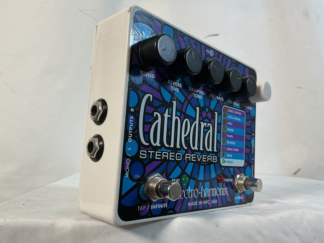 Used Electro Harmonix (E/H) CATHEDRAL STEREO REVERB Reverb Pedal