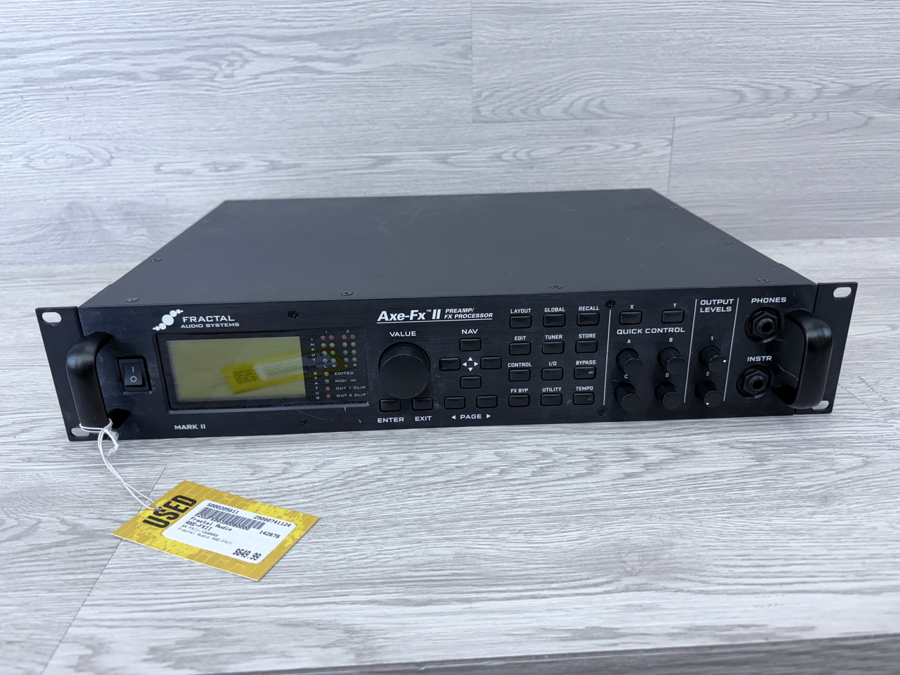 Used Fractal Audio AXE-FXII Rackmount Guitar Pre-Amp