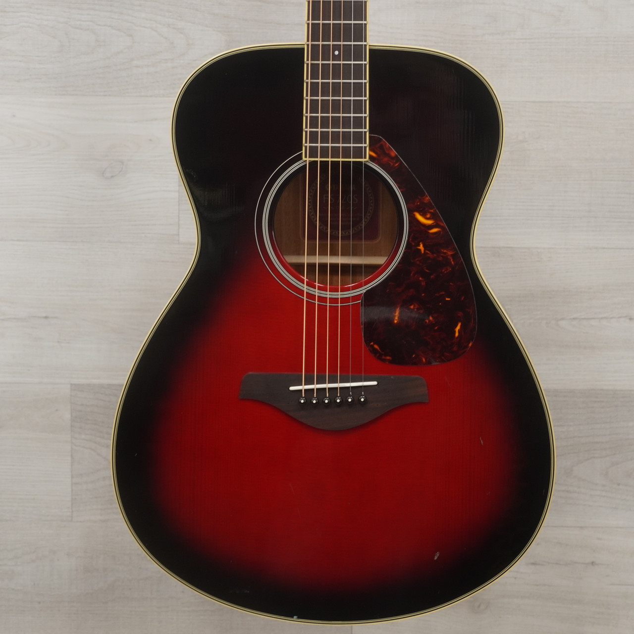 YAMAHA FS720S アコースティックギター レッドバースト Amazon.co.jp: ヤマハ アコースティックギター FS SERIES FS720S DSR