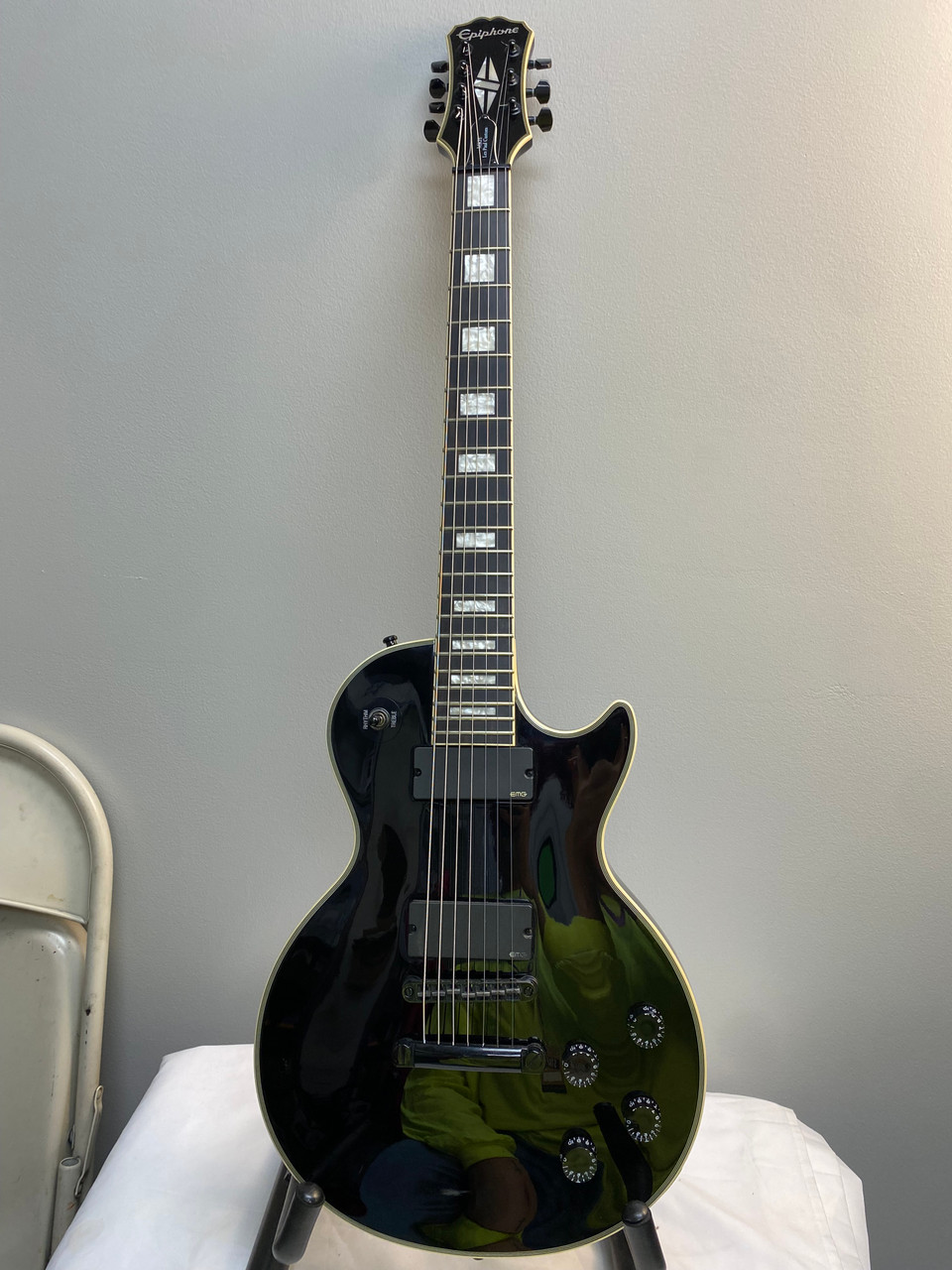 Used Epiphone MATT HEAFY LES PAUL CUSTOM LP Type Electric Guitar