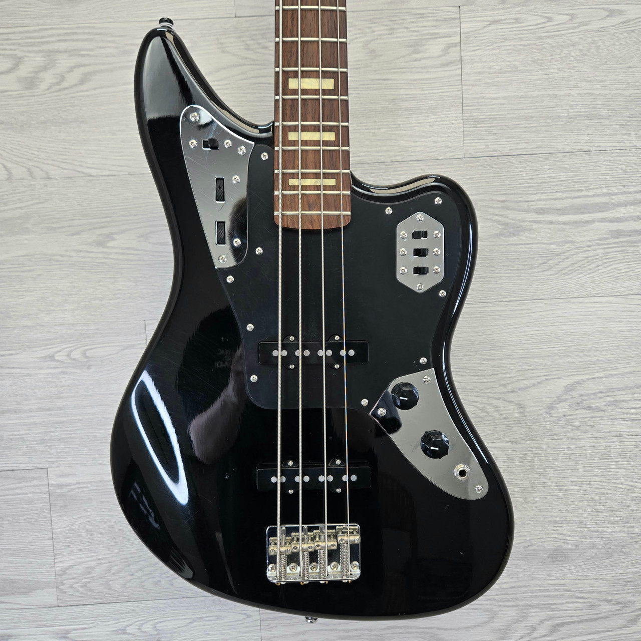 Used Fender JAGUAR MIJ J Type Bass Guitar Black 4-String