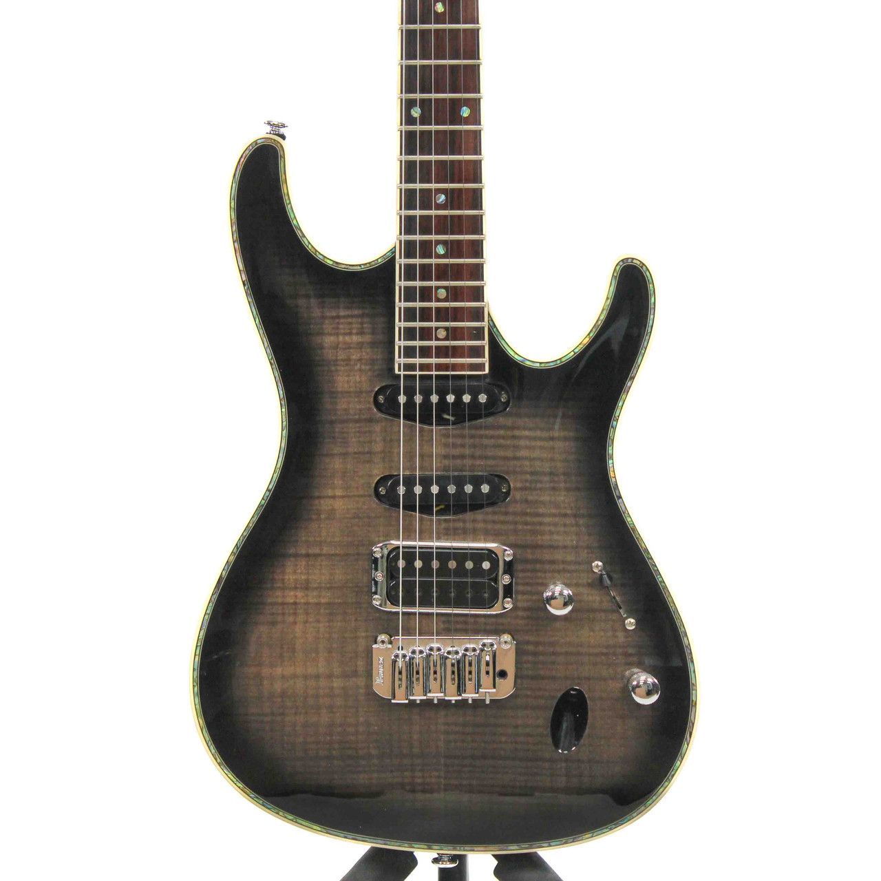 Used Ibanez S SERIES SAS36FM Super S Electric Guitar Silver/Gray 6