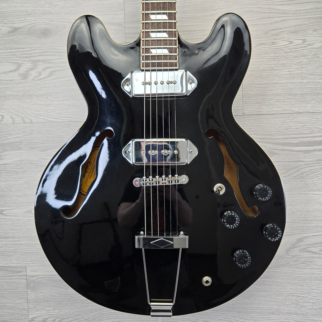 Epiphone ブラック エレキギター Used Epiphone CASINO MIK 1995 Semi-Hollow Electric Guitar