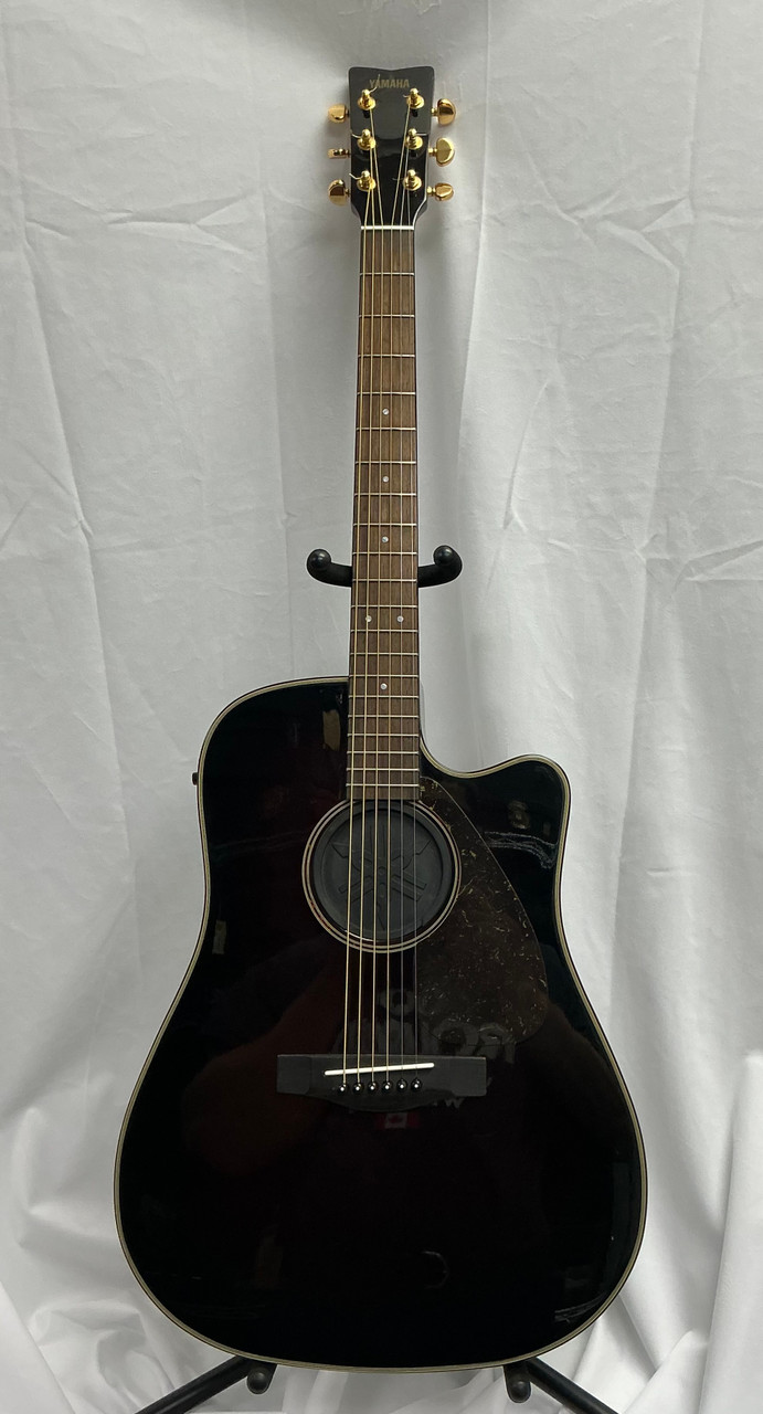 Used Yamaha DWX-7C ABS Solid Top Acoustic Guitar Brown