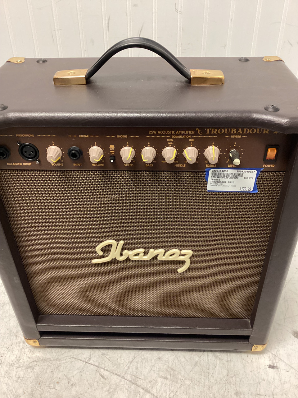 ベース Ibanez TROUBADOUR TA25 25W Used Ibanez TROUBADOUR TA25 1 x 12 Solid State Amplifier 1 x 12