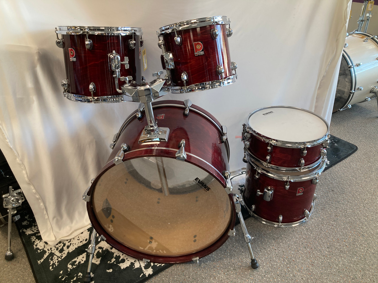 Used Premier 5PC XPK SHELL KIT Drum Shell Kit Red