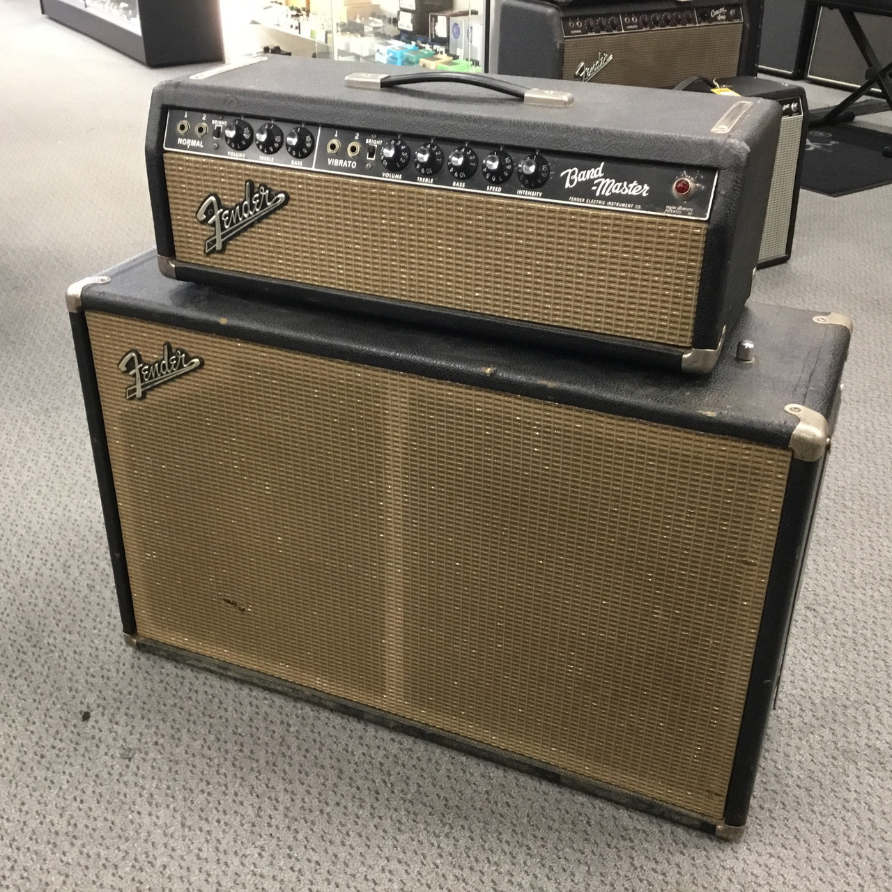 Used Fender BANDMASTER 1964 BLACKFACE W/JENSEN 35W Vintage Tube
