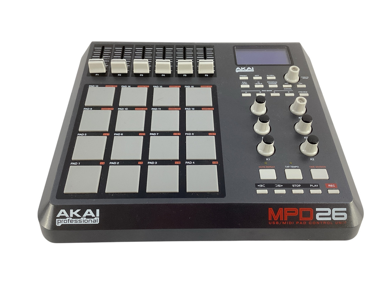 Used Akai MPD26 MIDI CONTROLLER Compact Controller Compact