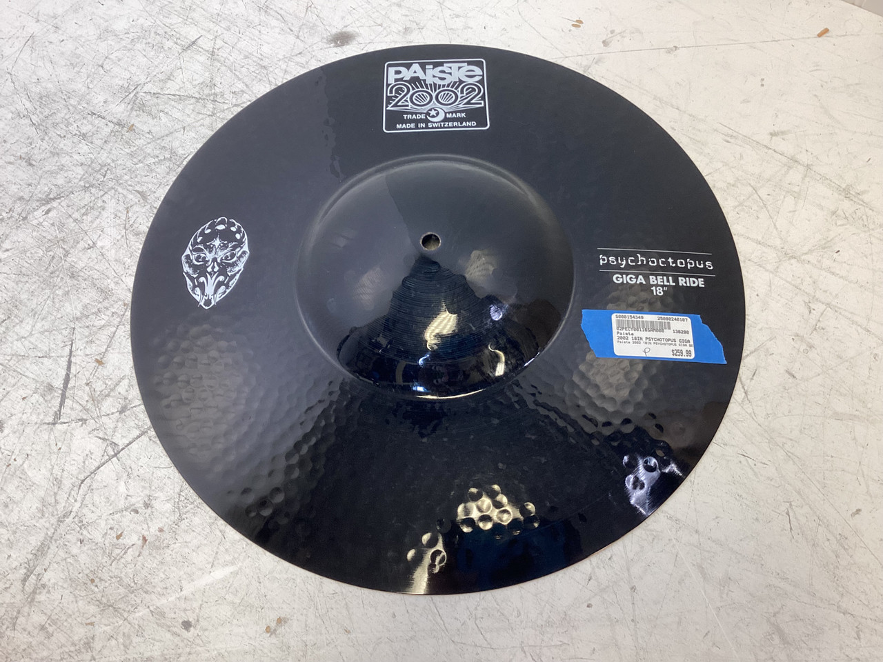 Used Paiste 2002 18IN PSYCHOTOPUS GIGA BELL RIDE Ride Cymbal 18