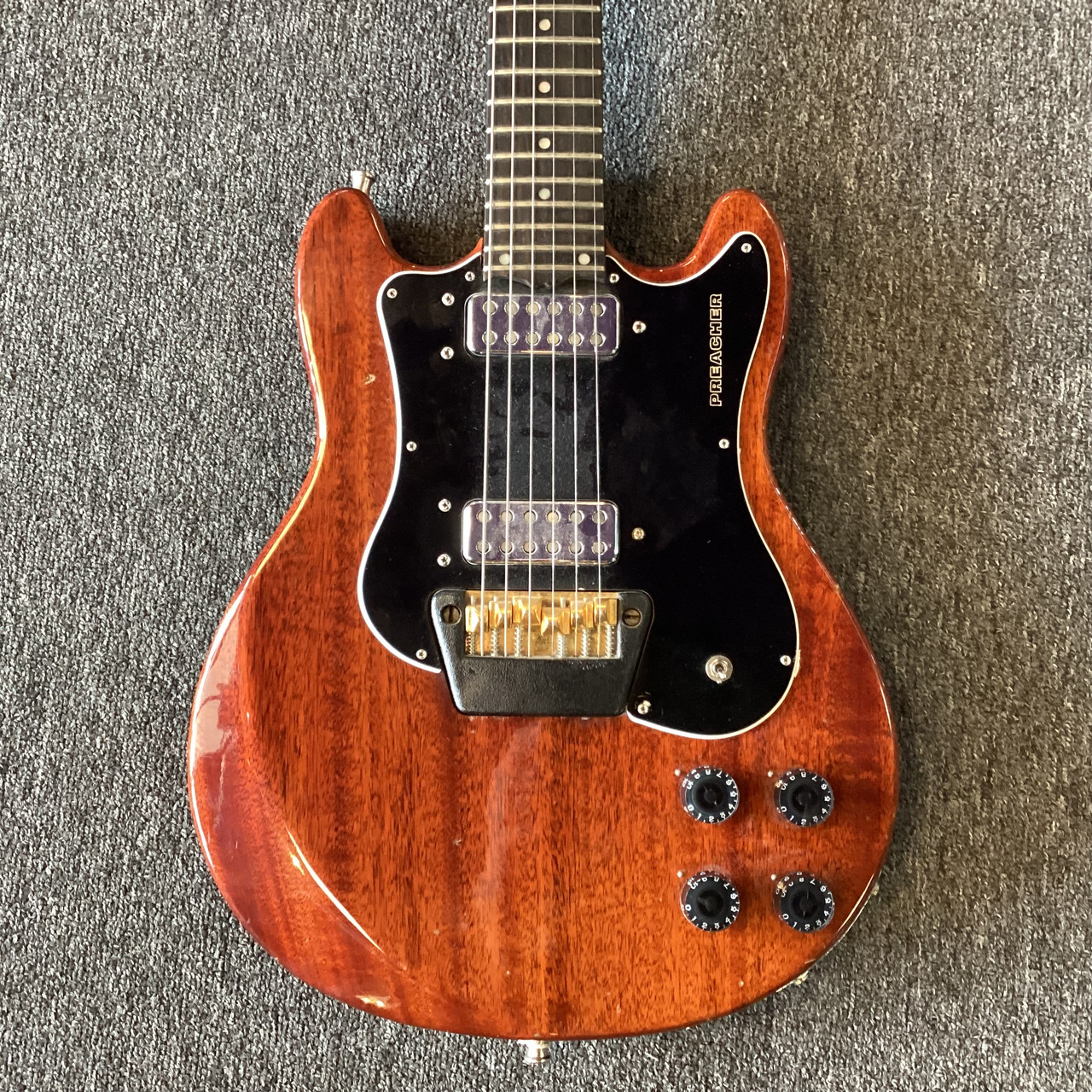 Used Ovation PREACHER Vintage Double Cutaway Electric Guitar Wood