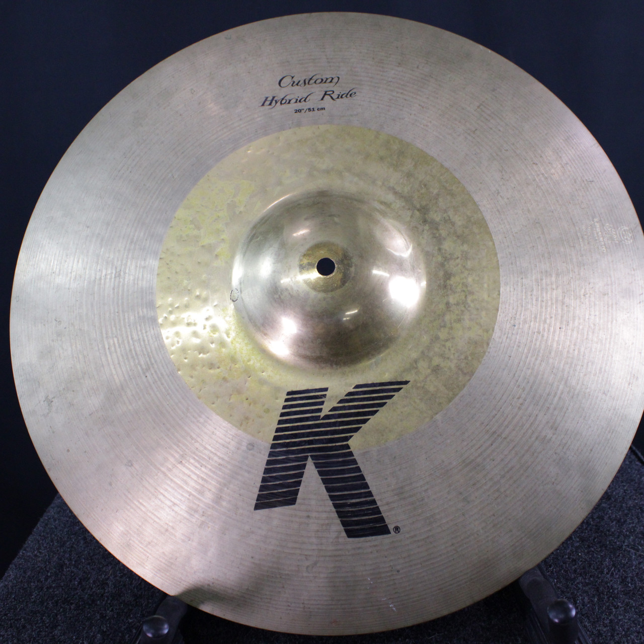Used Zildjian 20 K CUSTOM HYRBID RIDE Ride Cymbal 20