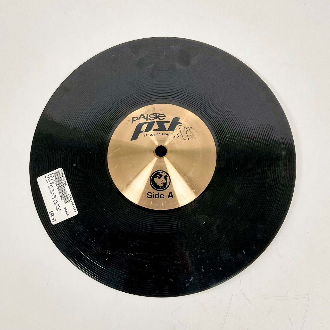Used Paiste 12IN PST X DJs 45 Ride Cymbal