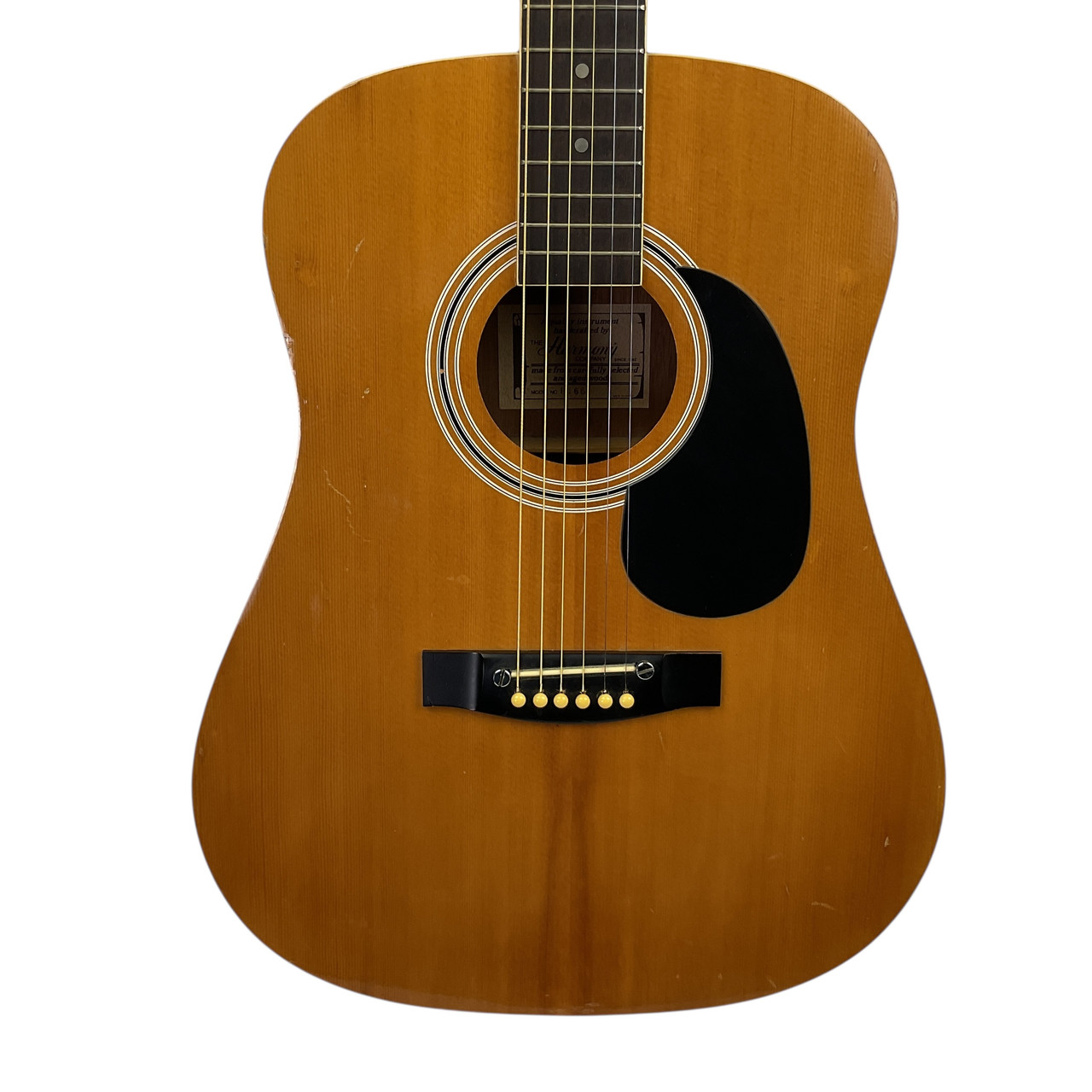 Used Harmony H166 Laminate Top Acoustic Guitar Natural