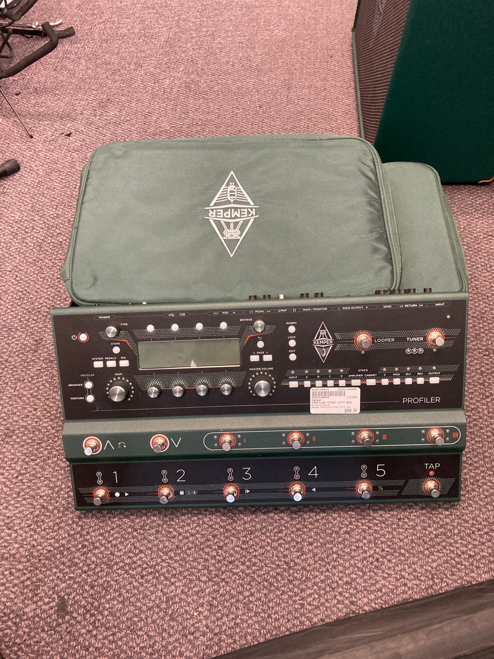 Used Kemper PROFILER STAGE WITH BAG Floorboard Amp Modeling + FX