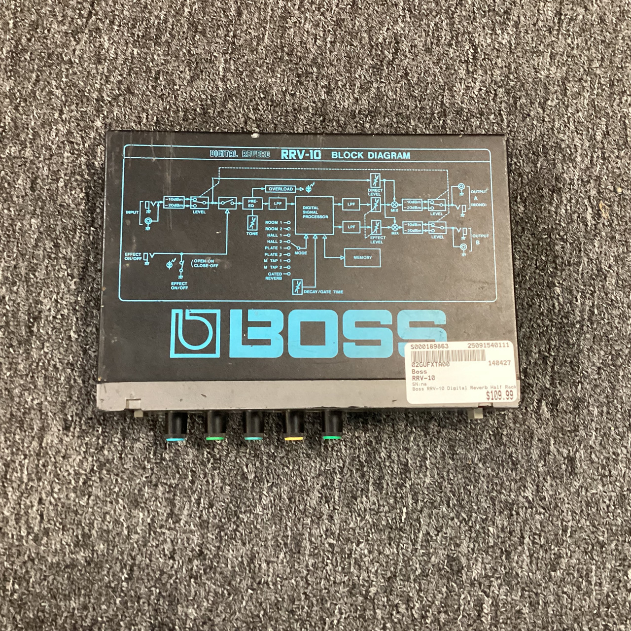 ギター BOSS RRV-10 DIGITAL REVERB Giulio Zausa offers RRV-10, a FREE vintage 80s reverb