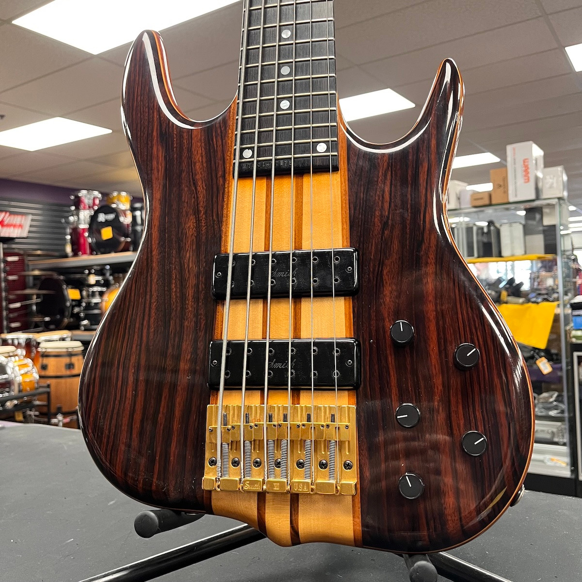 Used Ken Smith BT6 ELITE Bass Guitar Wood 6-String