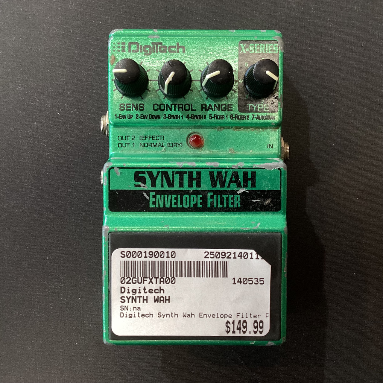 Used Digitech SYNTH WAH Wah Pedal