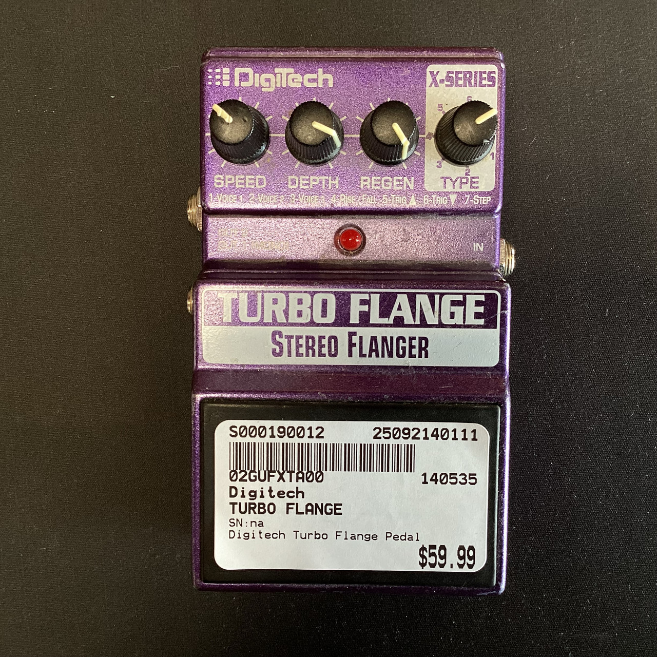 【３/７迄出品予定】中古DigiTech TURBO FLANGE フランジャー The Digitech Turbo Flange has 7 Crazy Flange Sounds you Need