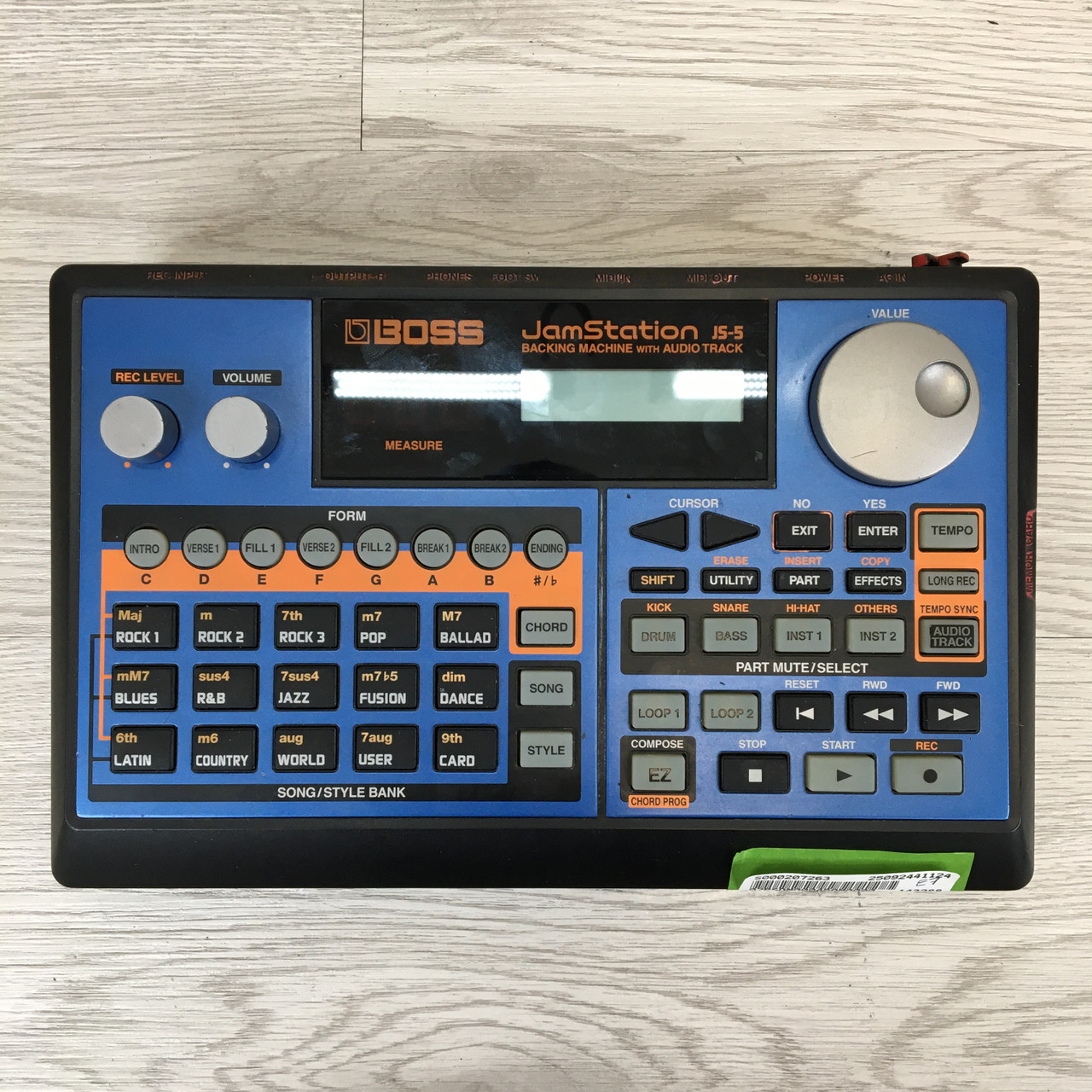 BOSS ボス/リズムマシン/JamStation/JS-5/BQ92968/Bランク/75【中古】 BOSS ボス/リズムマシン/JamStation/JS-5/BQ92968/Bランク/75【中古