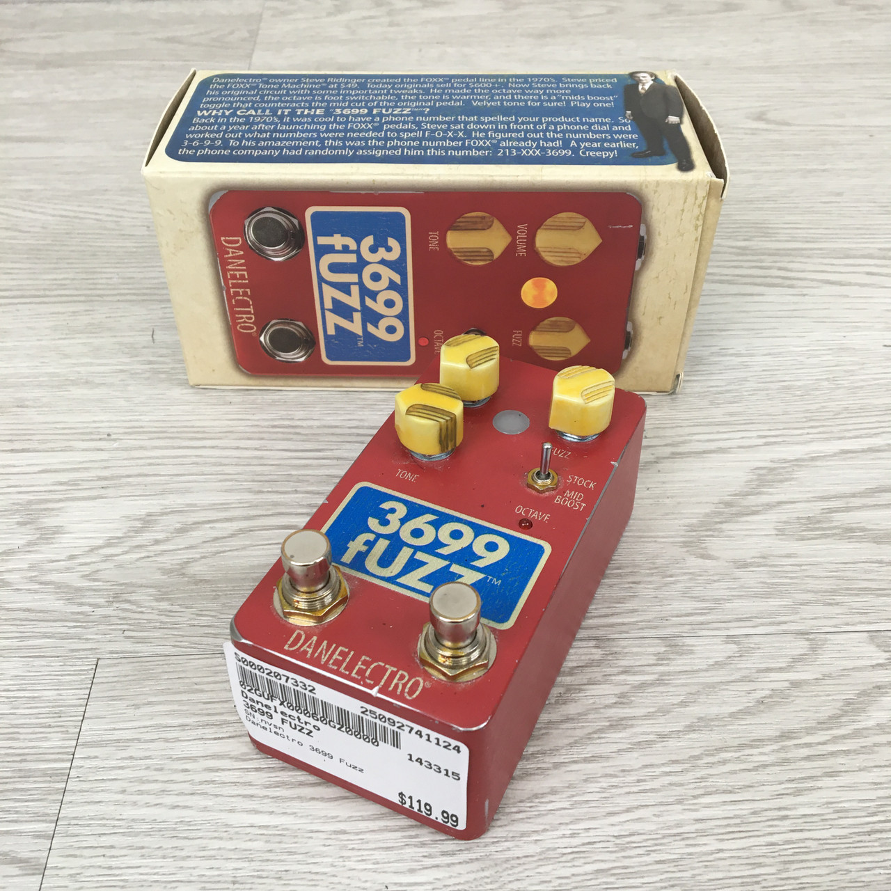 Used Danelectro 3699 FUZZ Fuzz Pedal