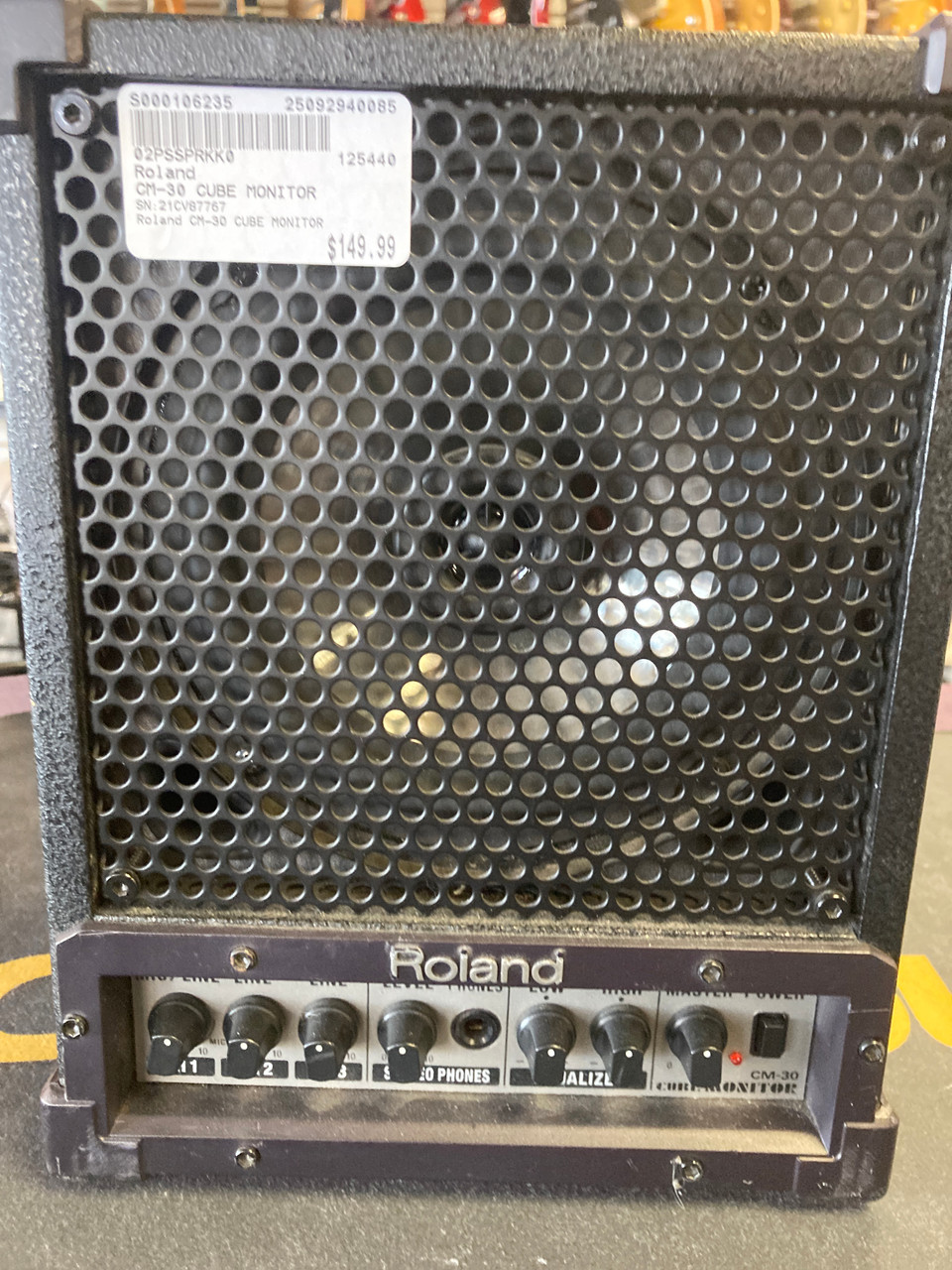 Used Roland CM-30 CUBE MONITOR Portable PA System Speaker